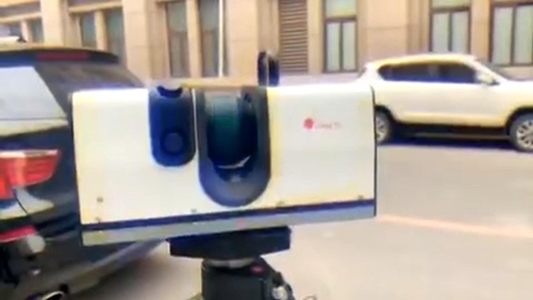 30分鐘完成一輛VOLVO整車(chē)掃描，ARECT激光三維掃描儀RAY